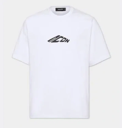 Dsquared2 Icon New Generation Loose Fit T-shirt In White