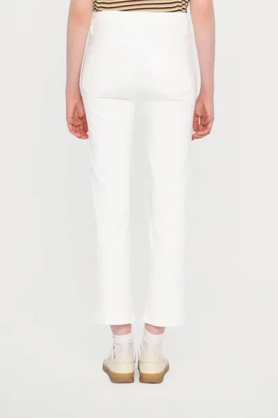 Frame Jeans With Belt Loops In White