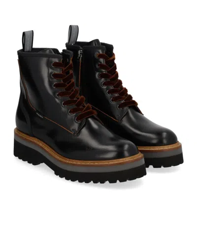 Woolrich Chunky Sole Round Toe Pull Tab Boots In Multi