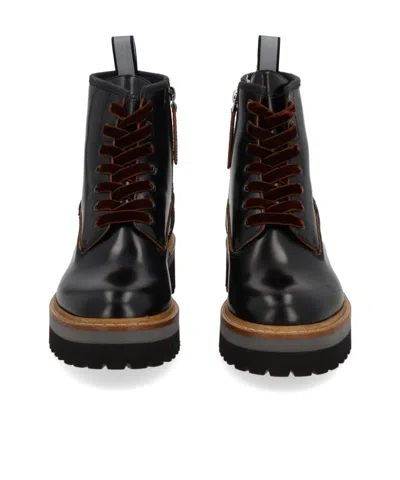 Woolrich Chunky Sole Round Toe Pull Tab Boots In Multi