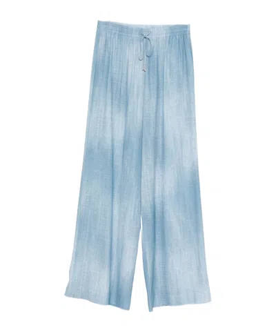 Ermanno Scervino Drawstring Trousers In Blue