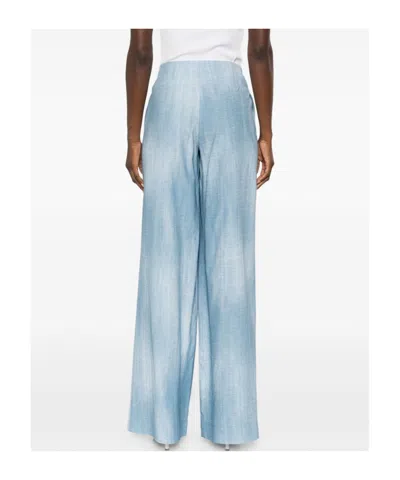 Ermanno Scervino Drawstring Trousers In Blue