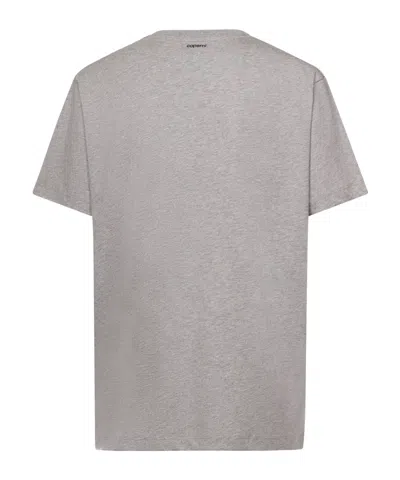 Coperni Window Circular Opening T-shirt In Gray