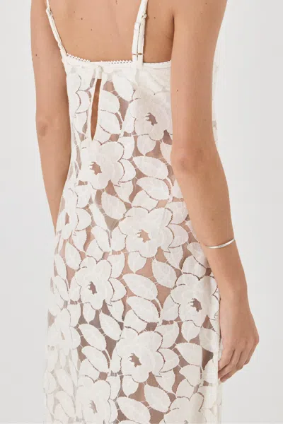 Rolla's Jeans Us Edith Lace Slip Dress In White