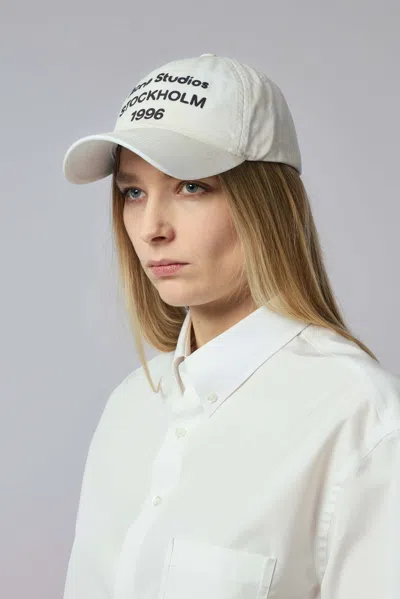 Acne Studios Logo 1996 Cap In White