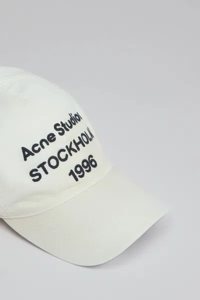 Acne Studios Logo 1996 Cap In White