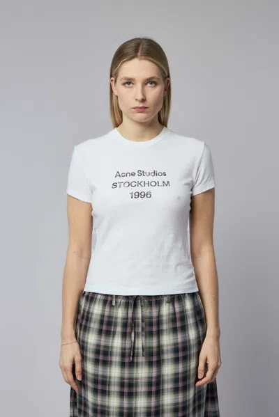 Acne Studios Graphic T-shirt In White