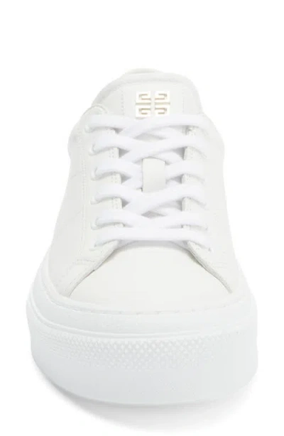 Givenchy City Platform Sneaker In White