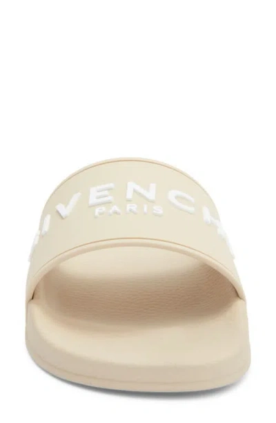 Givenchy Logo Sliders In Neutral