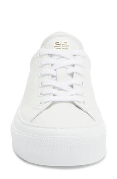 Givenchy City Platform Sneaker In White