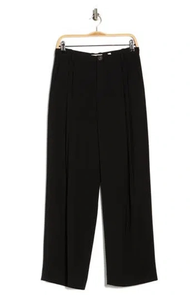 Vince Straight Leg Pull-on Pants In Black