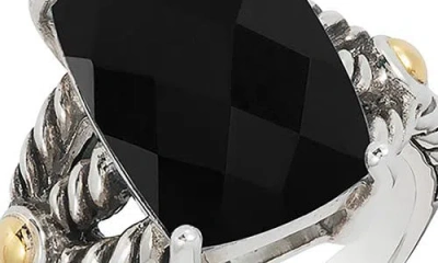 Effy Black Spinel Ring In Black