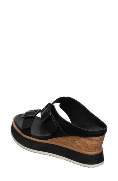 Antelope Dolly Platform Wedge Sandal In Black