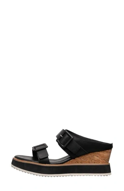 Antelope Dolly Platform Wedge Sandal In Black