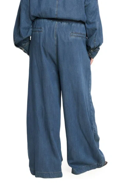 Flying Tomato Denim Pull-on Pants In Blue