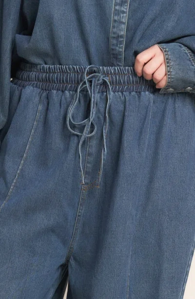 Flying Tomato Denim Pull-on Pants In Blue