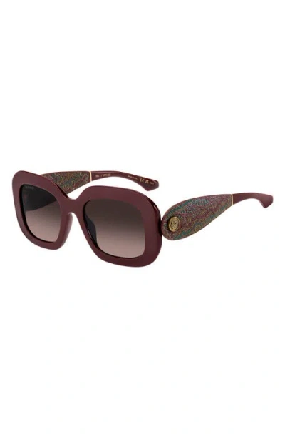 Etro 52mm Gradient Rectangular Sunglasses In Brown
