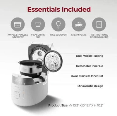 Cuckoo 6-cup (uncooked) Induction Heating Twin Pressure Rice Cooker ...