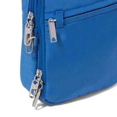 Baggallini Securtex Anti-theft Mini Everything Crossbody In Blue