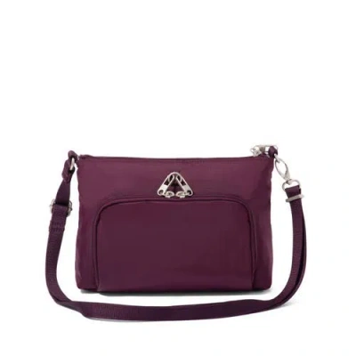 Baggallini Securtex Anti-theft Keepsake Crossbody In Purple