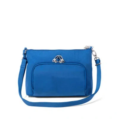 Baggallini Securtex Anti-theft Keepsake Crossbody In Blue