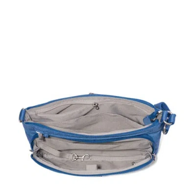 Baggallini Securtex Anti-theft Keepsake Crossbody In Blue