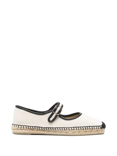 Castaã±er Padua Flat Espadrilles In White