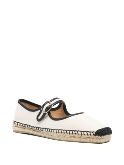 Castaã±er Padua Flat Espadrilles In White