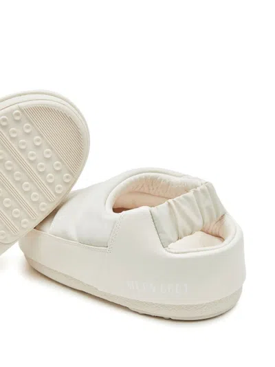 Moon Boot Evolution Logo Mules Sandals In White