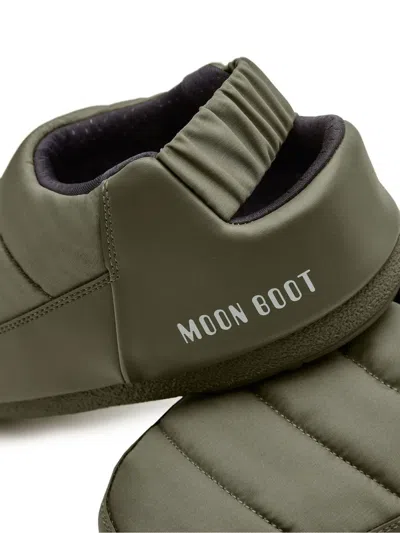 Moon Boot Evolution Logo Mules Sandals In Green