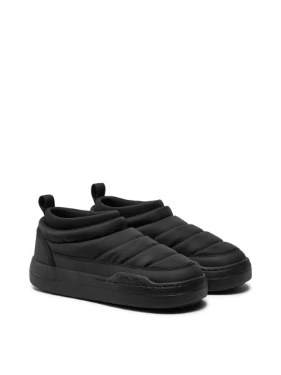 Moon Boot Park Soft Nylon Slip-on Sneakers In Black