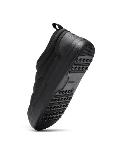 Moon Boot Park Soft Nylon Slip-on Sneakers In Black