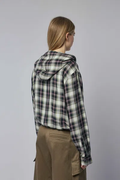 Acne Studios Hooded Overshirt In Multi