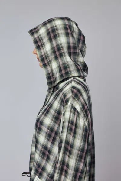 Acne Studios Hooded Overshirt In Multi