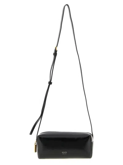Khaite Kye Mini Calfskin Leather Crossbody Bag In Black