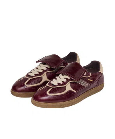 Alohas Tb.490 Club Patent Deep Burgundy Leather Sneakers In Brown