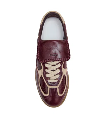 Alohas Tb.490 Club Patent Deep Burgundy Leather Sneakers In Brown