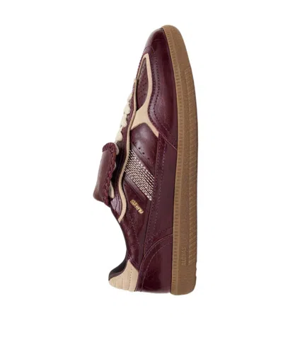 Alohas Tb.490 Club Patent Deep Burgundy Leather Sneakers In Brown