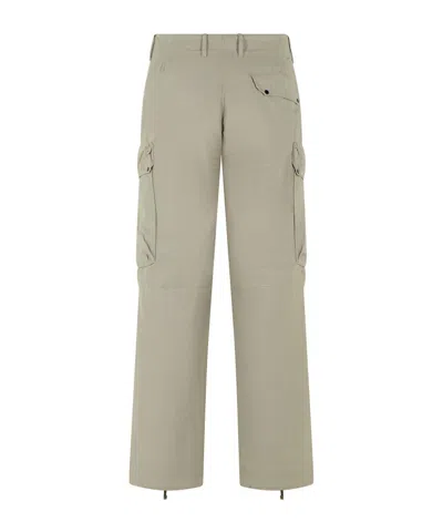 C.p. Company C.p.company Silver Blue Cotton Cargo Pants In Neutral