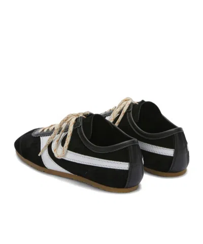 Dries Van Noten Elisabetta Franchi Blue Cotton Lyocell Jeans In Animal Print