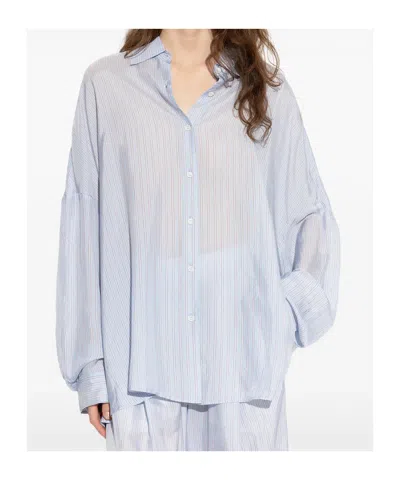 Dries Van Noten Women Casia Printed Shirt In Blue