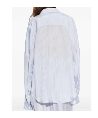 Dries Van Noten Women Casia Printed Shirt In Blue