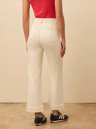Faherty Stretch Terry Patch Pocket Pants In White