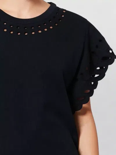 Isabel Marant Étoile Erisa Ruffled Floral-print Organic Cotton Cami In Black