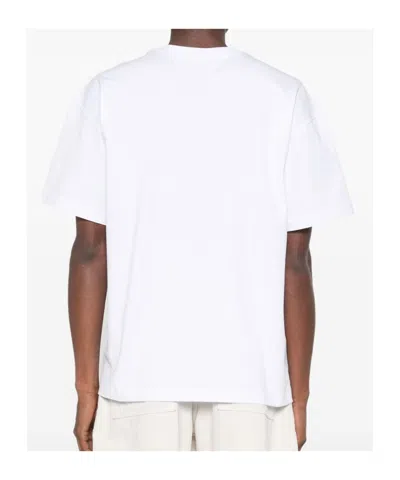 Msgm Logo-printed Crewneck T-shirt In White