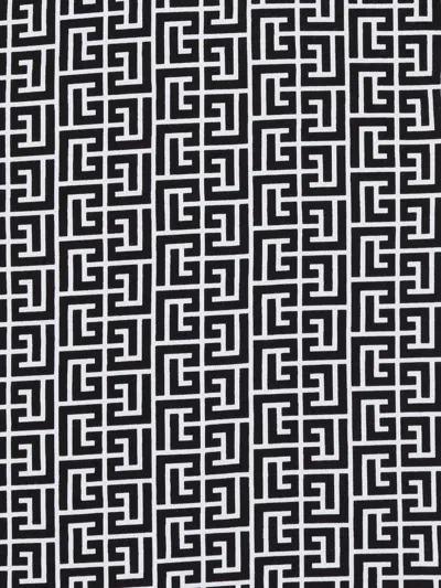 Balmain Monogram T-shirt In Black