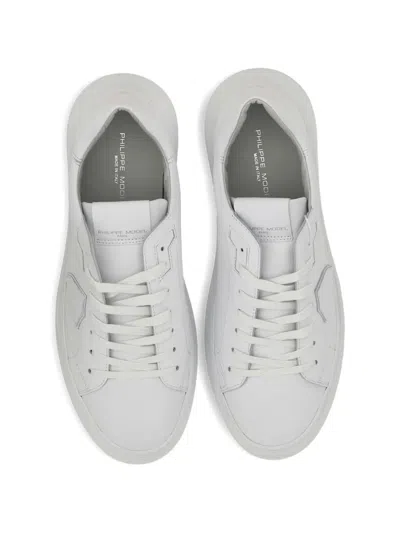 Philippe Model Logo-patch Leather Sneakers In Multi