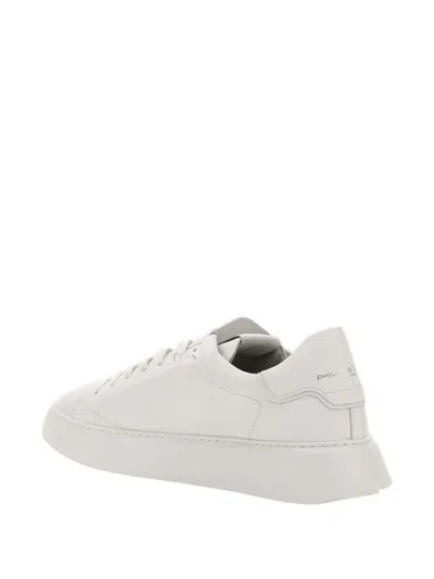 Philippe Model Logo-patch Leather Sneakers In Multi