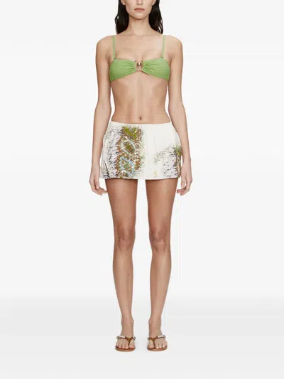 Christopher Esber Cotton-blend Absence Mini Skirt In Multi