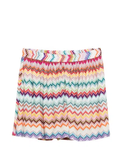 Missoni Zig-zag Pattern Shorts In Multi